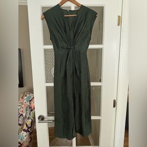 Zara dark green midi dress